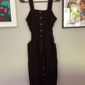 Burgundy Universal Thread Corduroy Dress